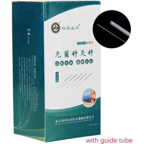 100pcs/ pack Acupuncture Needles disposable guide tube Acupoint acupressure filiform needles beauty one pc one tube