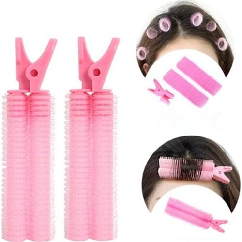 2022 Natural Fluffy Hair Clip Curly Hair Plastic Hair Root Self-adhesive Bangs Hair Styling Clip No Heat Hair Pins