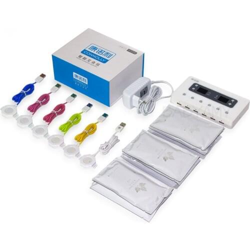 6 channel output Smart Moxa Electronic moxibustion apparatus smokeless moxibustion acupuncture Massage Therapy Heating timing