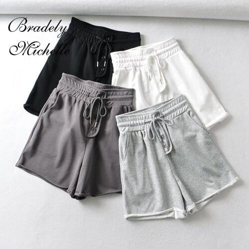 BRADELY MICHELLE Women's High Waist Shorts