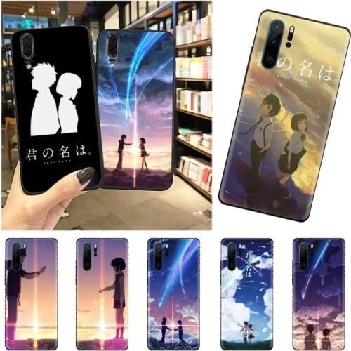 Japanese Anime Your Name Phone Case For Huawei honor Mate mate P 10 9X 10i 20 30 40 y7 pro p smart 2019 lite