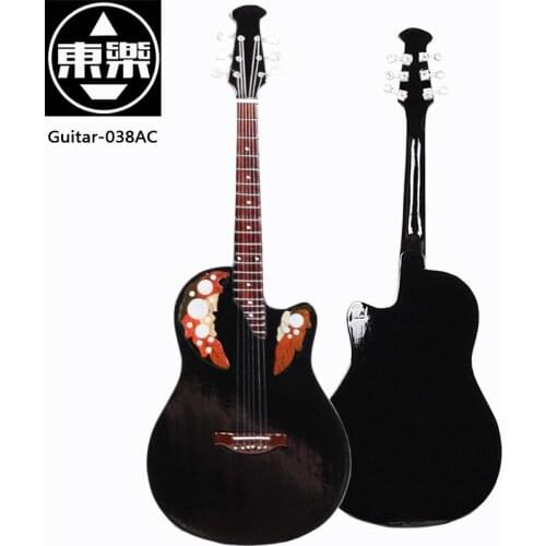 Wooden Handcrafted Miniature Guitar Model guitar-038AC Guitar Display with Case and Stand (Not Actual Guitar! for Display Only!)