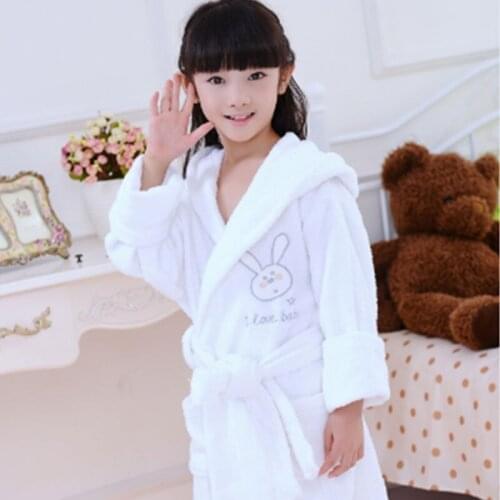 Hilift child bathrobe 100% cotton fabric thickening bathrobe waste-absorbing