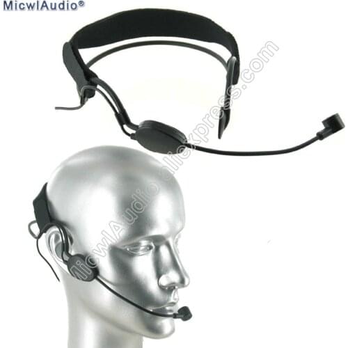 Headworn Condenser ME3 Microphone Headset For AKG Shure Senheiser and Audio Technical Wireless MicwlAudio 005 Black