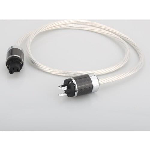 Hi-End Silver Plated US Power cord For Tube amplifier CD Player 1.5M