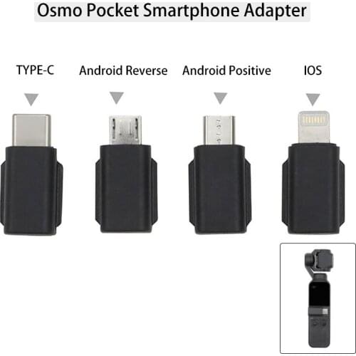 DJI Osmo Pocket Smartphone Adapter Micro USB ( Android ) TYPE-C IOS For OSMO Pocket Handheld Gimbal Accessiories