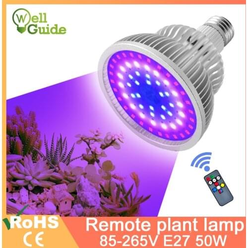 LED Grow Light E27 LED Lamp Full Spectrum 4W 3W 50W 80W AC85-265V Indoor Plant Lamp IR UV for Flowering Hydroponics System