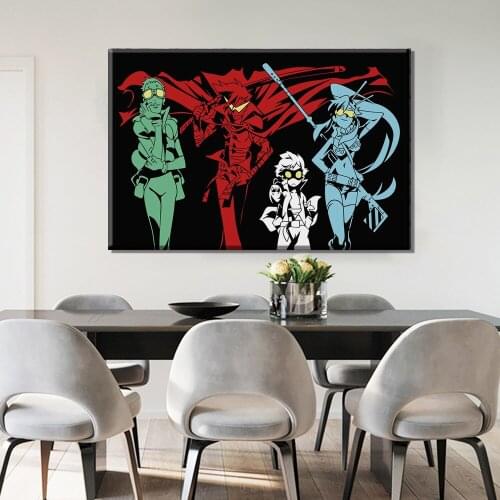 Prints Modular Picture Nordic Style Poster Japanese Anime Tengen Toppa Gurren Lagann Canvas Painting Wall Art Bedroom Home Decor