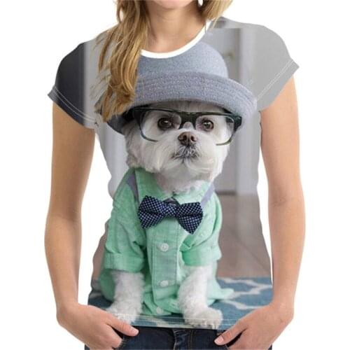 2021 new mens and womens couple clothes top T-shirt, animal cat and dog 3D printing street Harajuku casual wear