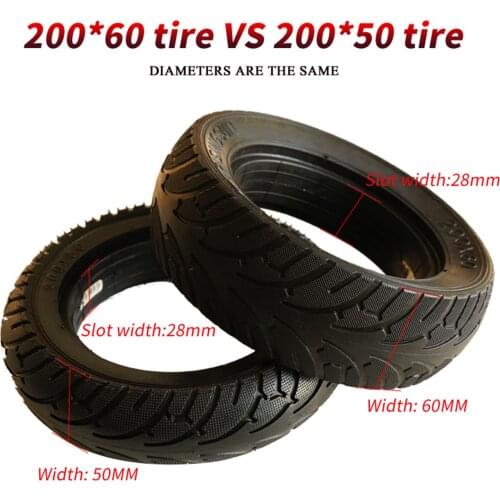 RISINGSUN 200*60 Rubber Explosion-proof Solid Tire 8 Inch Widened Puncture Resistant Tyre for Electric Scooter Accessories