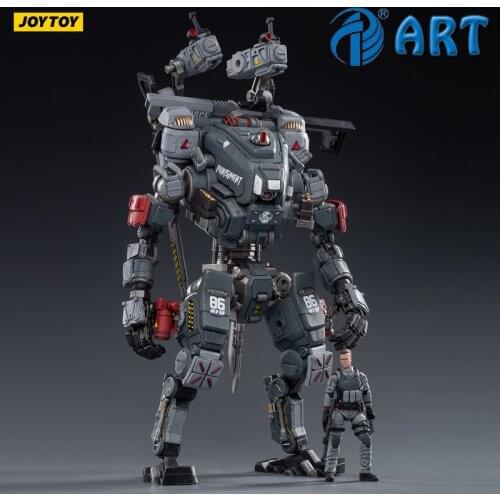 JOYTOY Scale Action Robot GOD OF WAR 86 Grey STEEL BONE MECHA Coated Finished Product Free Shipping 1/25