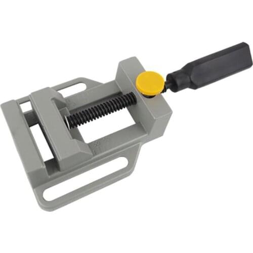 Drill Press Vise, Clamping Range 0-60mm, Quickly Release Table Flat Vise Bench Vise Clamp for Electric Drill, Aluminum Alloy