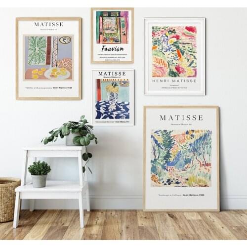 Vintage Henri Matisse Abstract Canvas Painting Wall Art Nordic Posters and Prints Wall Pictures for Living Room Decoration