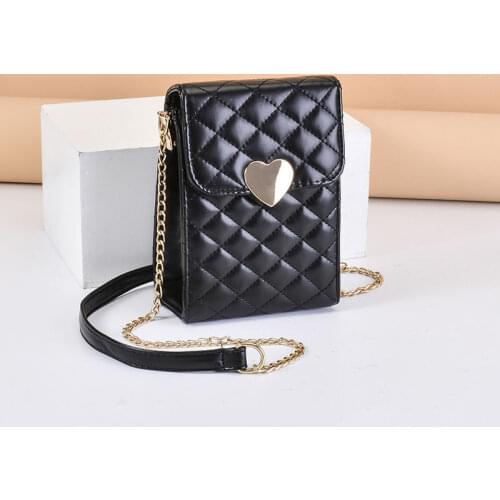 Ladies Pu Leather Black Mini Bags 2021 New Women White Messenger Mobile Small Crossbody Fashion Cover Bag