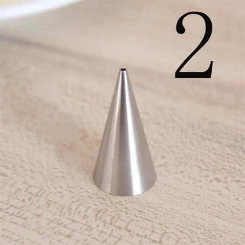 1.5mm Round Decorating Cake Piping Tips Icing Tubes Pastry Nozzles Cupcake Tools Cake Decorating Tools Writing Nozzles 2