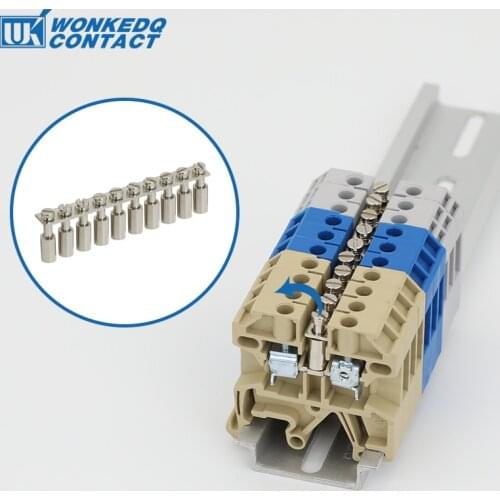 Weidmuller SAK Type SAK 2.5Q-10 Terminal Block Accessories Fixed bridge for SAK-2.5EN DIN Rail Terminal Blocks