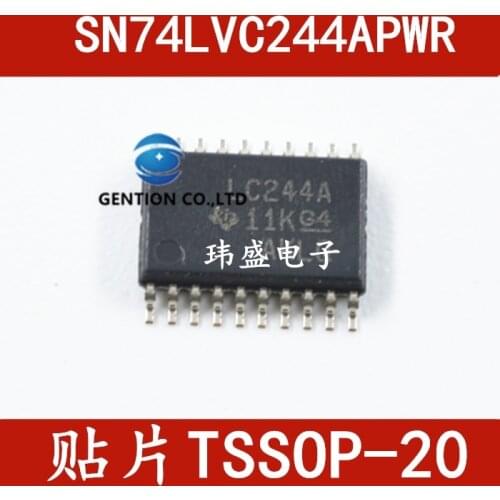 10PCS SN74LVC244APWR LVC244A TSSOP20 octal buffer/drive three state output in stock 100% new and original