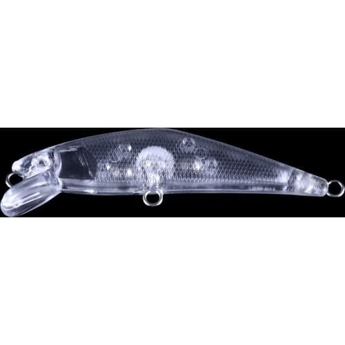 100pcs 6cm 4g blank nude baits crankbait Minnow bait Unpainted Lure Bodies Fishing bait