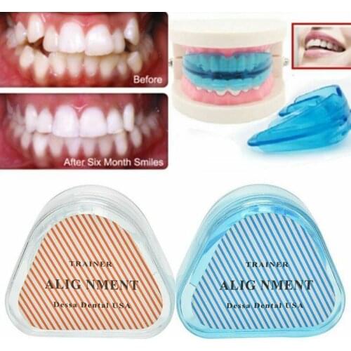 2 Box Soft + Hard Silicone Dental Orthodontic Teeth Corrector Braces Retainer Mouth Guard Braces Tooth Tray
