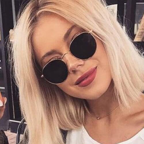 2021 Classic Small Frame Round Sunglasses Women/Men Brand Designer Alloy Mirror Sun Glasses Vintage Modis Oculos