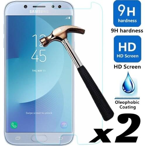 2psc/lot Tempered Glass Screen Protector Explosion-proof Anti Scratch Films For Samsung Galaxy J5 2017 J530F/J5 Pro (EU Version)