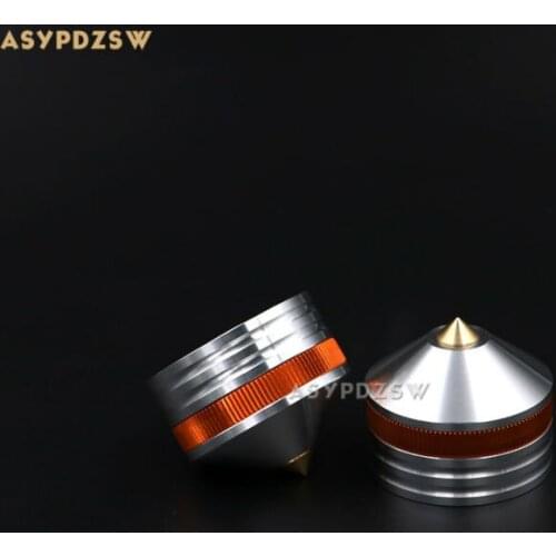 4PCS 39*33 Aluminum Silver sound machine feet Power amp spikes Speaker shock pads damping spikes