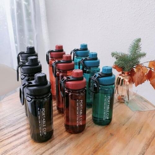 600/800/1000ml Portable Sports Water Bottle For Outdoor Gym Fitness Leak Proof Drinking Water Cup With Mobile Phone Bracket