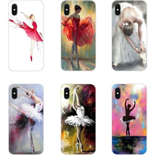 Lovely Ballerina girl dancing Buy Transparent TPU Shell Cover For Xiaomi Mi4 Mi5 Mi5S Mi6 Mi A1 A2 A3 5X 6X 8 CC 9 T Lite SE Pro