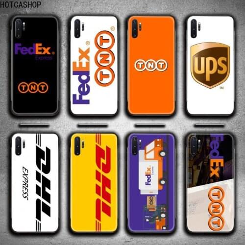 TNT UPS DHL pattern Phone Case For Samsung Galaxy Note20 ultra 7 8 9 10 Plus lite J7 J8 Plus 2018 Prime M21