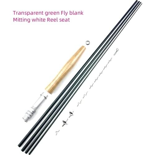 NooNRoo IM6 Carbon fly fishing rod #5/6 at 2.7m fly fishing rod 4 sections in the trout fish Bulk assembly kit