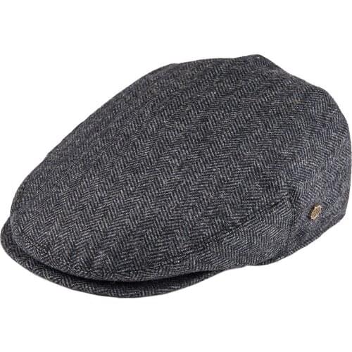 VOBOOM Flat Cap Wool Herringbone Newsboy Caps Tweed Blend Men Women Beret Classic Cabbie Driver Hat Golf Hunting Ivy Hats 200