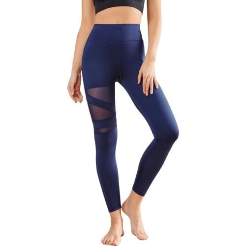 High Waist Fitness Gym Leggings Women Mesh Patchwork Energy Tights Workout Running Activewear Yoga Pants Sport Trainning Wear