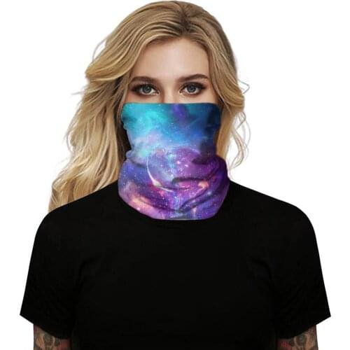 New Starry Sky Digital Printing Outdoor Riding Mask Magic Turban Multi-purpose Bib Wristband