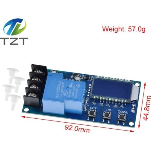 TZT DC 6-60v 30A Storage battery Charging Control Module Protection Board Charger Time Switch LCD Display XY-L30A