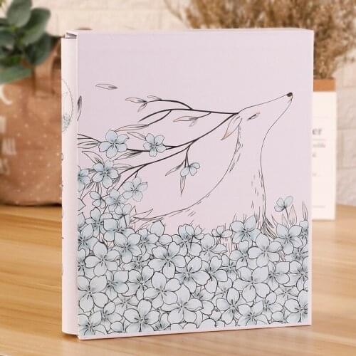 New Photo Album Paper Cover 7 Inch Plastic 7 Inch 200 Pockets Large-capacity Family Children Baby Growth Insert Album