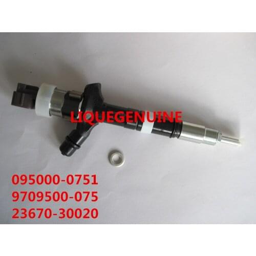 Original Common rail injector 095000-0750, 095000-0751, 095000-0530, 9709500-075 for 23670-30020, 23670-39025