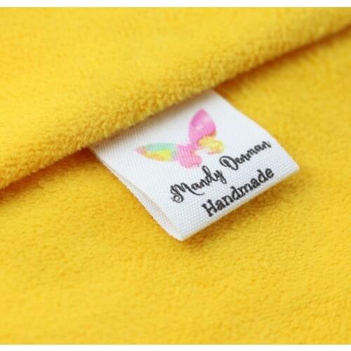 Custom Sewing label, Handmade Tags, Custom kids Name Labels,Cotton Ribbon labels, Logo Labels(MD0013)