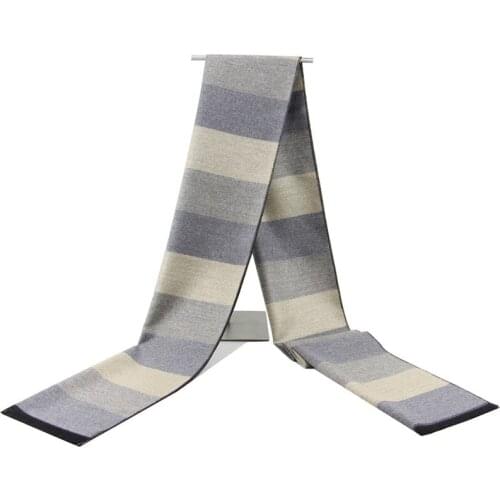 Elegant Gray Mens Scarf Winter Faux Cashmere Male Scarves Black Navy Mens Scarfs Classic Plaid Scarf for Men Red Women Tippet