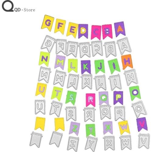 Scrapbook Metal Cutting Dies Childrens Puzzle Letter Combination Handmade Tools DIY Card Make Mould Model Craft Decoration