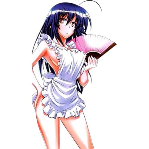 Creative Fine 3D Car Stickers Japanese Anime Sexy Maid Waterproof Body Decals Door Decoration Sticker KK 13*7cm