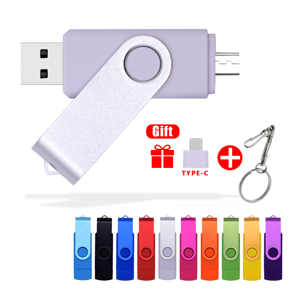 Custom logo USB3.0 TYPE C USB Flash Drive OTG Pen Drive 128GB 64GB 32GB 16GB USB Stick 3 in1 High Speed Pendrive Memoria cel usb