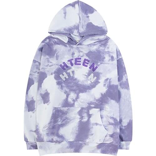 Harajuku Tie-Dye Womens Hoodies Autumn Winter Female Casual Sweatshirt Oversized Ladies Girls Loose Hoodie Pullover Tops