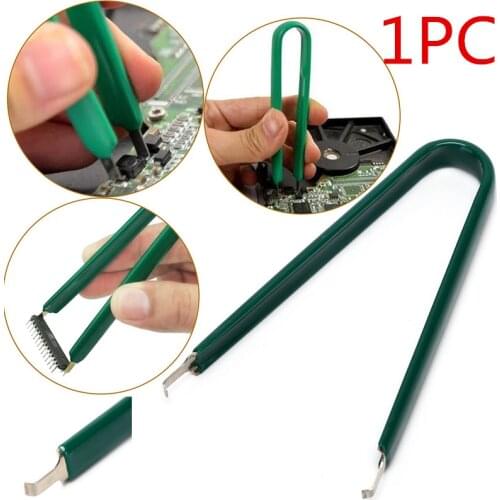 1pc For ROM Extraction Removal Puller Pull Up Machine Clip Repair Tool DIP Encapsulation Extraction U Type IC Chip Extractor