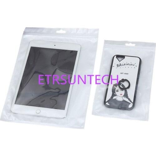 1000pcs/lot 24 Size White/clear Self Seal Zipper Plastic Retail Packaging Storage Bag plastic Bag W/ Hang Hole wholesale