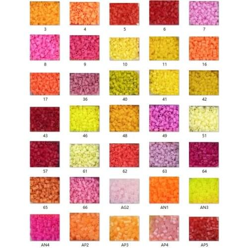 1000pcs Perler Perlen Beads 2.6mm Hama Beads Supplement DIY Mini Hama Iroing 3D Puzzles Handmade Craft Toy