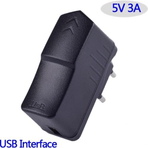 EU US Plug 5V 3A Power Adapter AC 5V3A Charger Switching Power Supply Universal USB Interface