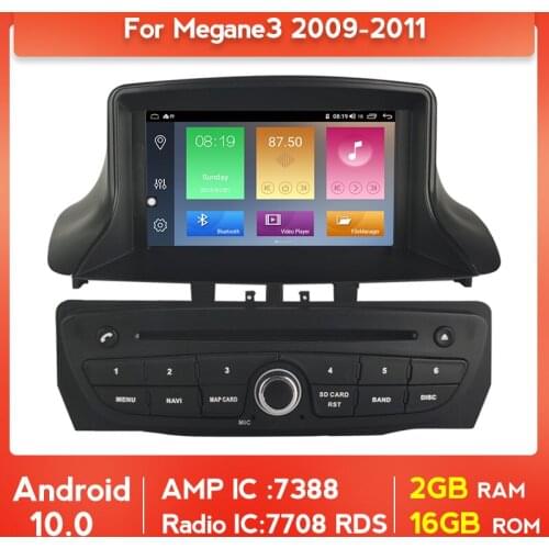 Android GPS Multimedia For Renault Megane 3 Fluence 2009-2015 2 Din Car DVD bluetooth WIFI radio support DVR Rear Cam SWC