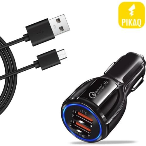 3.1A Dual USB Car Charger Fast Adapter QC3.0 For Samsung Galaxy C8 C7 C6 J9 J8 J7 J6 J5 J3 J2 A71 A61 A51 A41 A31 M31 M21 M1 A72