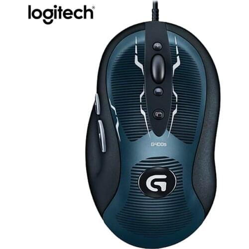 Logitech G400S Gaming Wired Mouse Gamer 3500DPI Computer Games Mice Rechargeable Original Mause Ergonomic Optical Mouse Laptop