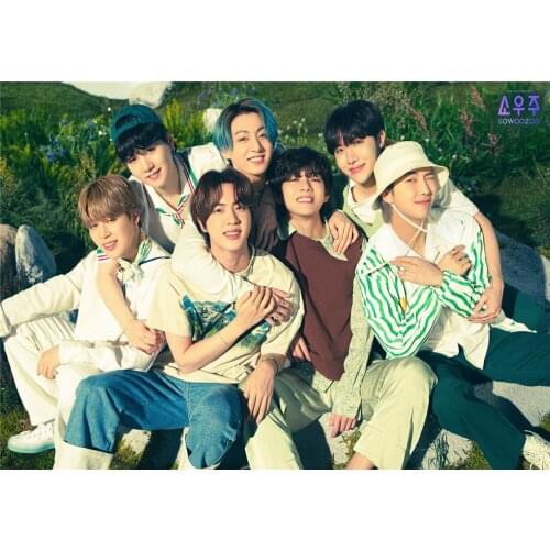 KPOP Bangtan Boys Vogue Poster BUTTER MAP OF THE SOUL 7 Stickers Wall Banner Stickers JUNG KOOK JIMIN JIN SUGA Fans Collection